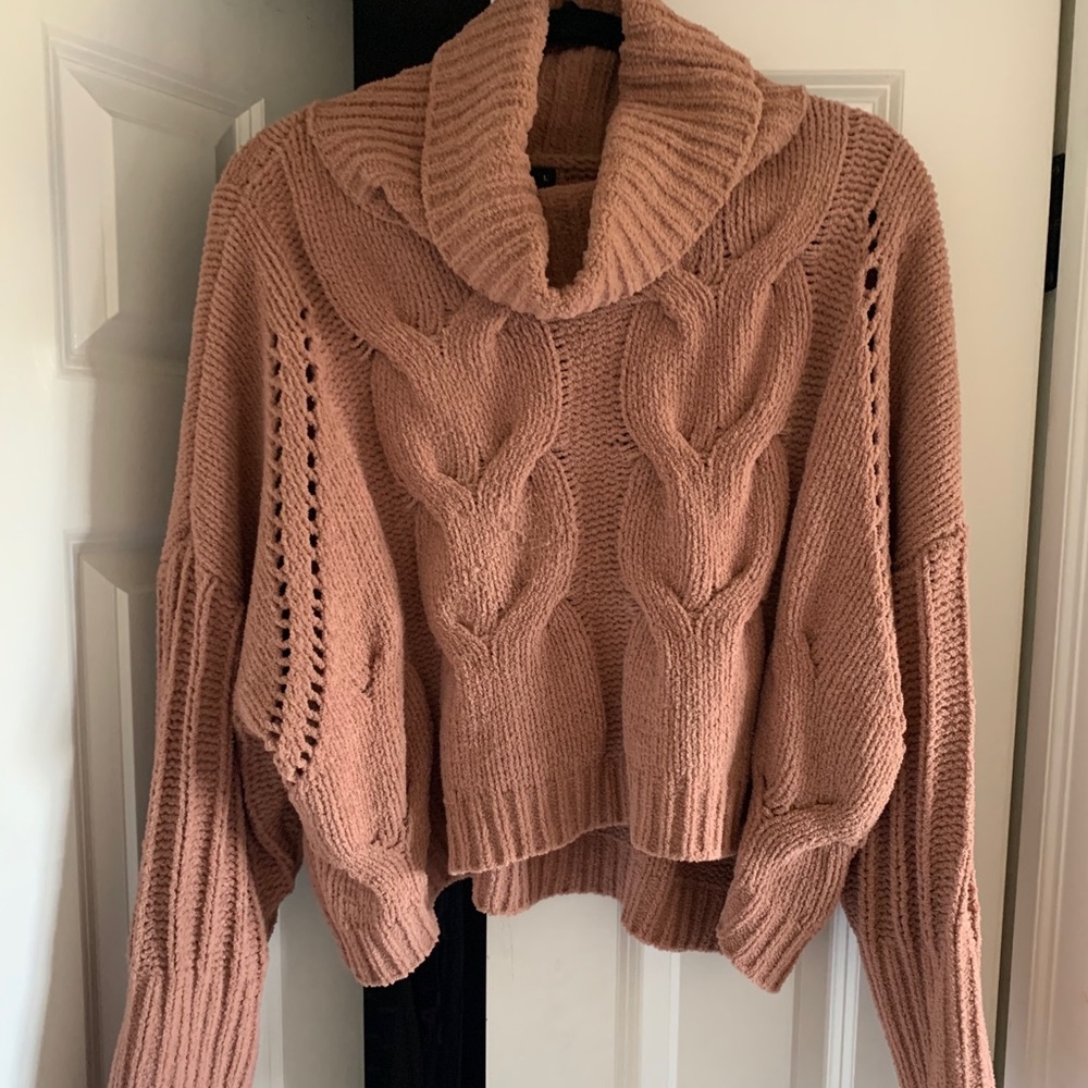 Mauve Cropped Sweater